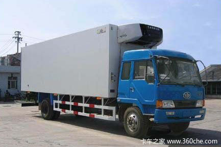 青岛解放 赛龙 130马力 4X2 冷藏车(中集牌)(ZJV5168XLCSD)
