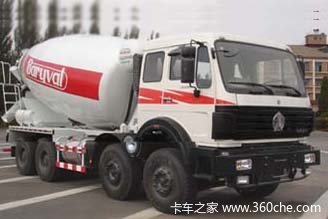 北奔重卡 375马力 8X4 混凝土搅拌车(兆阳牌)(NZY5316GJBND)