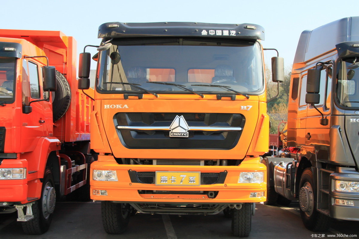【图】中国重汽 hoka h7系重卡 340马力 8x4 8.