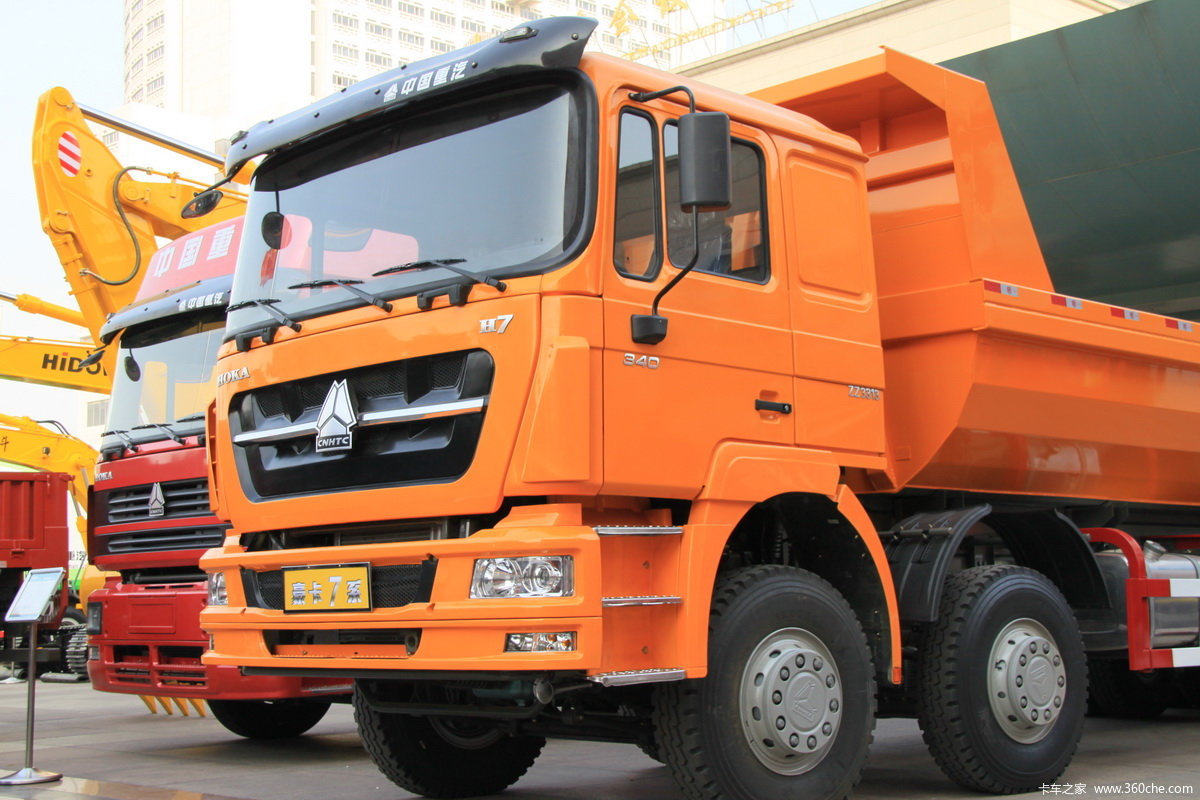 【图】中国重汽 hoka h7系重卡 340马力 8x4 8.