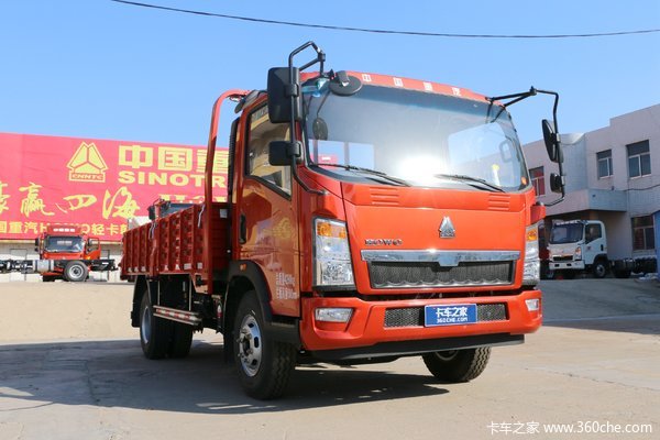 中国重汽HOWO 悍将 4X2 200马力 4.14米自卸车(双