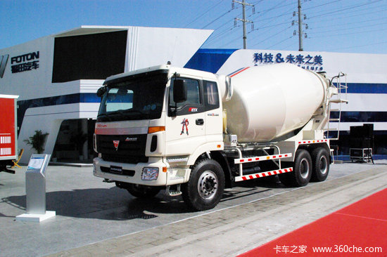 福田 欧曼ETX 9系 375马力 6X4 4.4方混凝土搅拌车(国产转向机)
