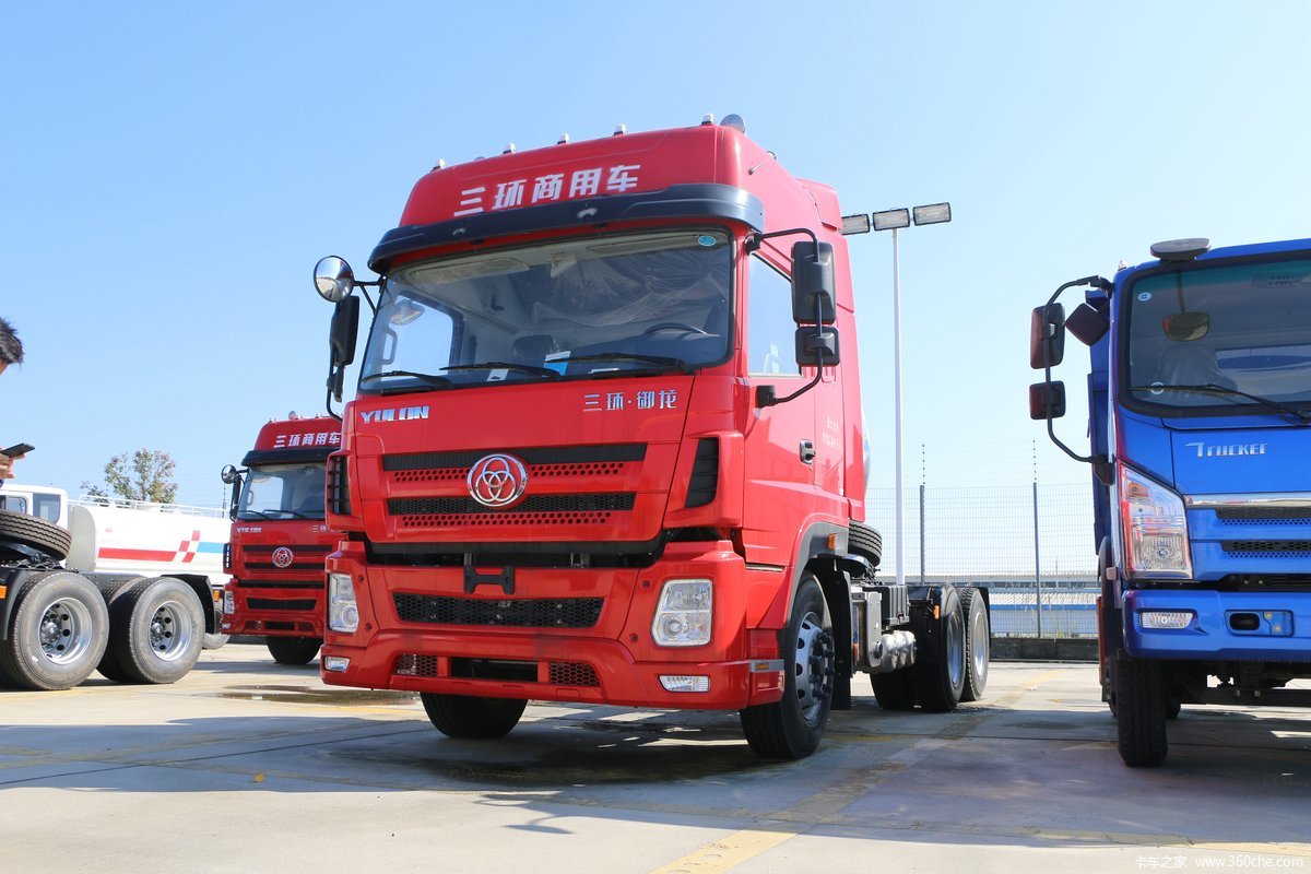 【图】三环十通 御龙重卡 375马力 6x4 lng牵引车(stq4251l10n5s5)