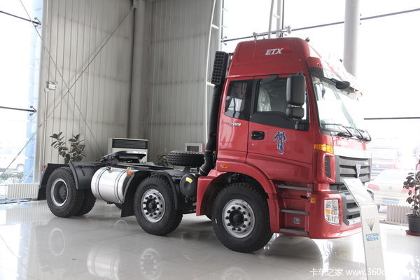 福田 欧曼etx 9系重卡 336马力 6x2 牵引车(轻量化)外观图_手机卡车之