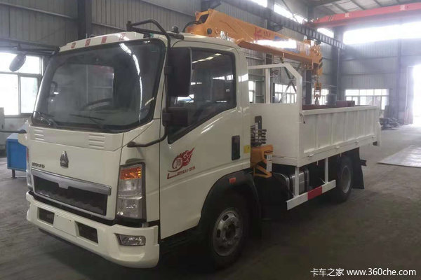 中国重汽HOWO 悍将 170马力 4X2 3.4米随车吊(ZZ5047JSQF341CE145)