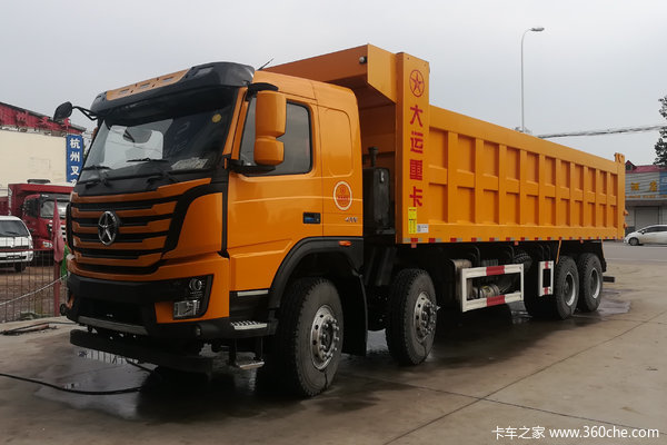 大运 N8V重卡 400马力 8X4 8.6米LNG自卸车(CGC3310N5EDKD)