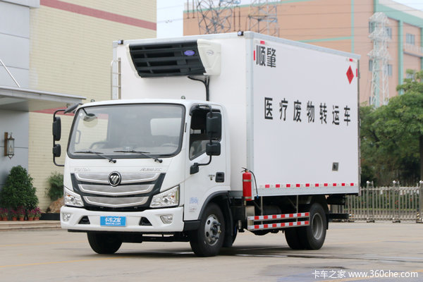 福田 欧马可S3系 143马力 4米单排医疗废物转运车(顺肇牌)(SZP5040XYYBJ9)