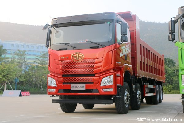 青岛解放 JH6重卡 430马力 8X4 7.2米自卸车(高顶)(CA3310P27K15L3T4E5A80)