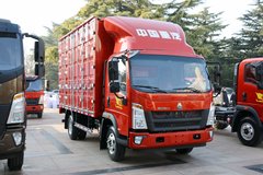 中国重汽HOWO 悍将 城配版 116马力 4.15米单排厢式轻卡(ZZ5047XXYF3315E145)
