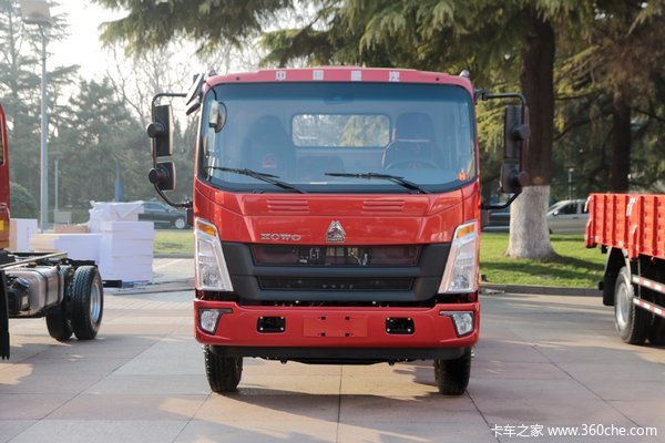 中国重汽HOWO 统帅 2019款 154马力 5.2米排半仓栅式载货车(ZZ5147CCYG421CE1)