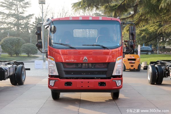 中国重汽HOWO 悍将 2019款 170马力 5.75米排半栏板轻卡(ZZ1167G451CE1)