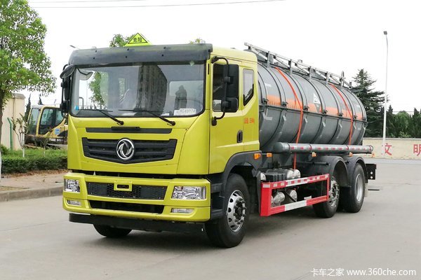 东风华神 T5 220马力 15.5方腐蚀性物品罐式运输车(锡宇牌)(WXQ5260GFWE5)