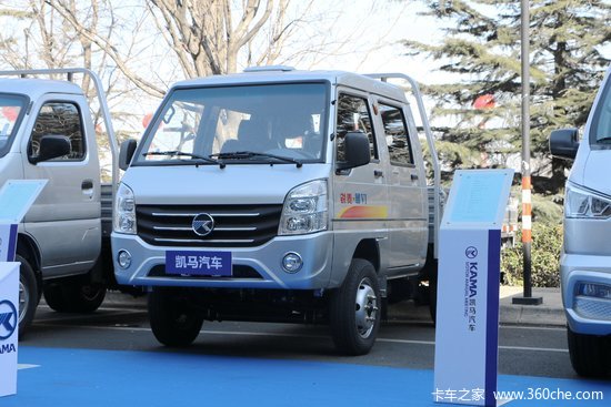 凯马锐菱13l91马力汽油27米双排栏板微卡国六