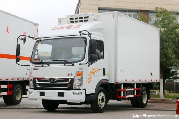 中国重汽 豪曼H3 160马力 4X2 4.1米冷藏车(ZZ5048XLCF17EB5)