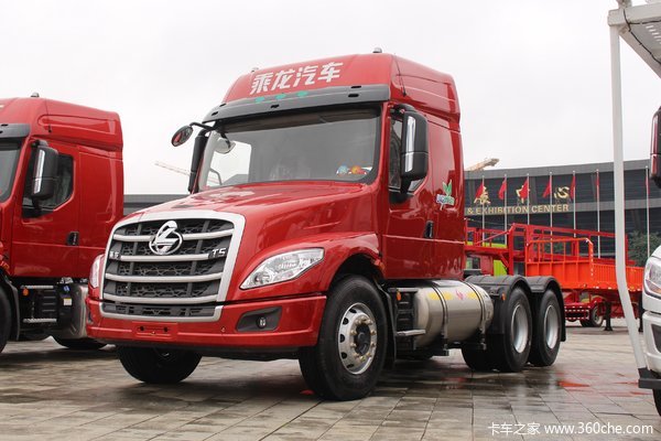 东风柳汽 乘龙T5重卡 430马力 6X4 LNG长头牵引车(赤焰红)(LZ4250T5DL)