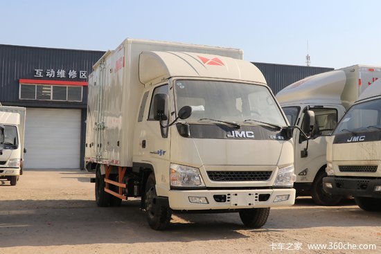 江铃 顺达窄体 122马力 3.8米排半厢式轻卡(国六)(jx5041xxytg26)