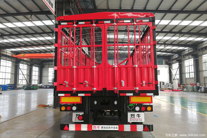 烈牛半挂车 13米系列 烈牛13米直梁式仓栅运输车 外观