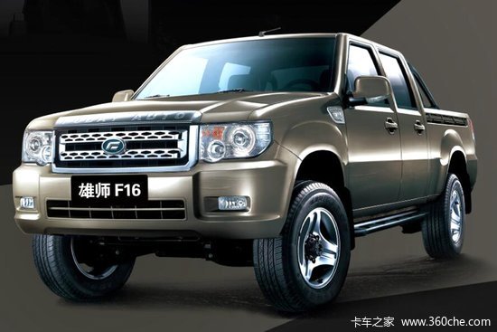 福迪 雄狮f16 2018款 豪华型 2.4l汽油 136马力 四驱 加长双排皮卡