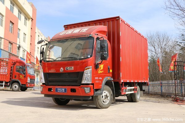中国重汽HOWO 统帅 2018款物流版 141马力 4.15米单排厢式轻卡(ZZ5047XXYF341CE145)