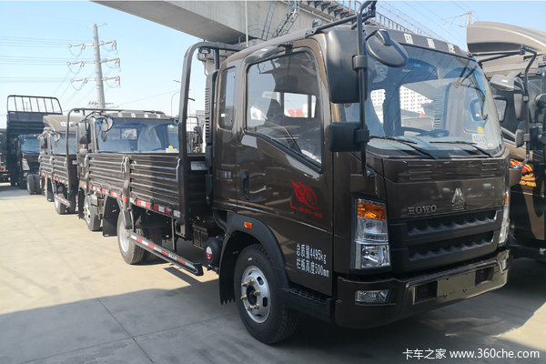中国重汽HOWO 悍将 116马力 3.85米排半栏板轻卡(云内)(ZZ1047F3315E145)