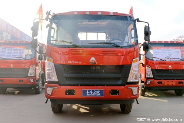 中国重汽HOWO 悍将 170马力 3.85米排半栏板轻卡(8挡)(ZZ1047G3315F144)