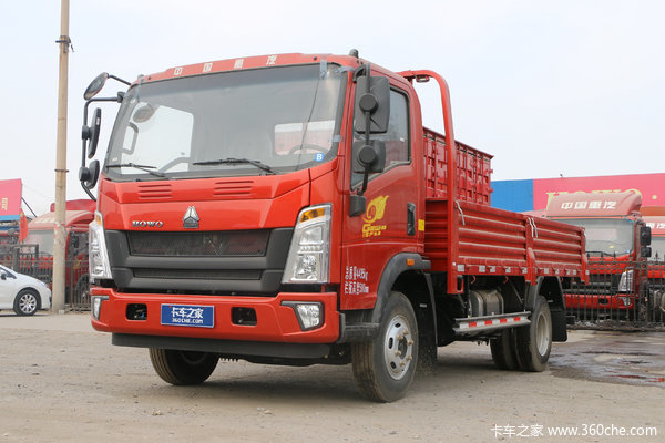 中国重汽HOWO 统帅 2019款 140马力 4.165米单排栏板轻卡(ZZ1047F341CE145)