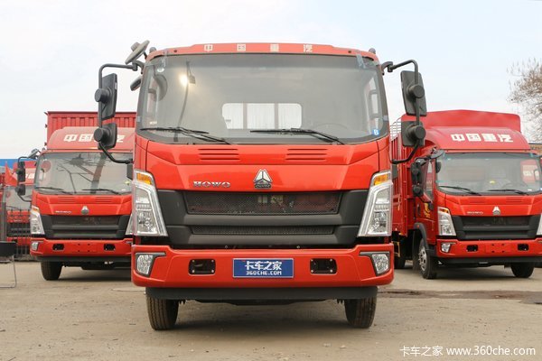 中国重汽HOWO 统帅 2019款 156马力 4.85米排半栏板载货车(国六)(8挡)(ZZ1117G3815F1)
