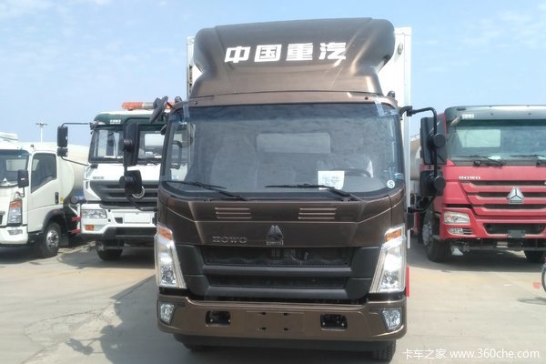 中国重汽HOWO 悍将 170马力 4X2 4米冷藏车(ZZ5047XLCF341CE145)