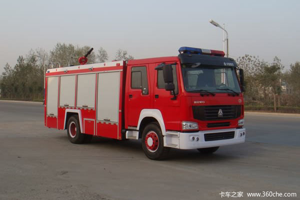 中国重汽 斯太尔 266马力 4X2 消防车(江特牌)