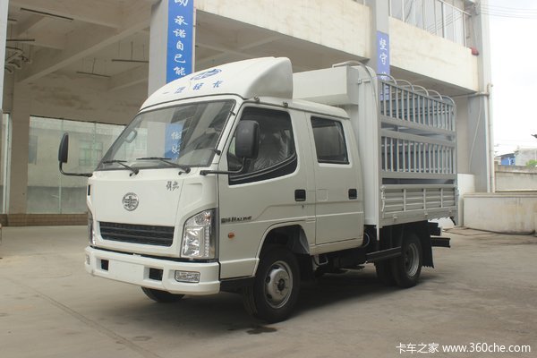 霸铃轻卡2815米双排仓栅载货车优惠088万元现车多台