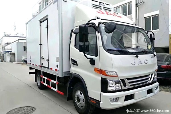 江淮 骏铃V6 141马力 4X2 4米冷藏车(HFC5043XLCV3Z)