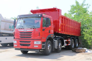 青岛解放 悍V重卡 336马力 8X4 6.8米LNG自卸车(CA3310P1K15L3T4NE5A80)