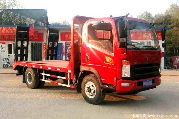 中国重汽HOWO 悍将 190马力 4X2 平板运输车(ZZ5147TPBH4515F1)