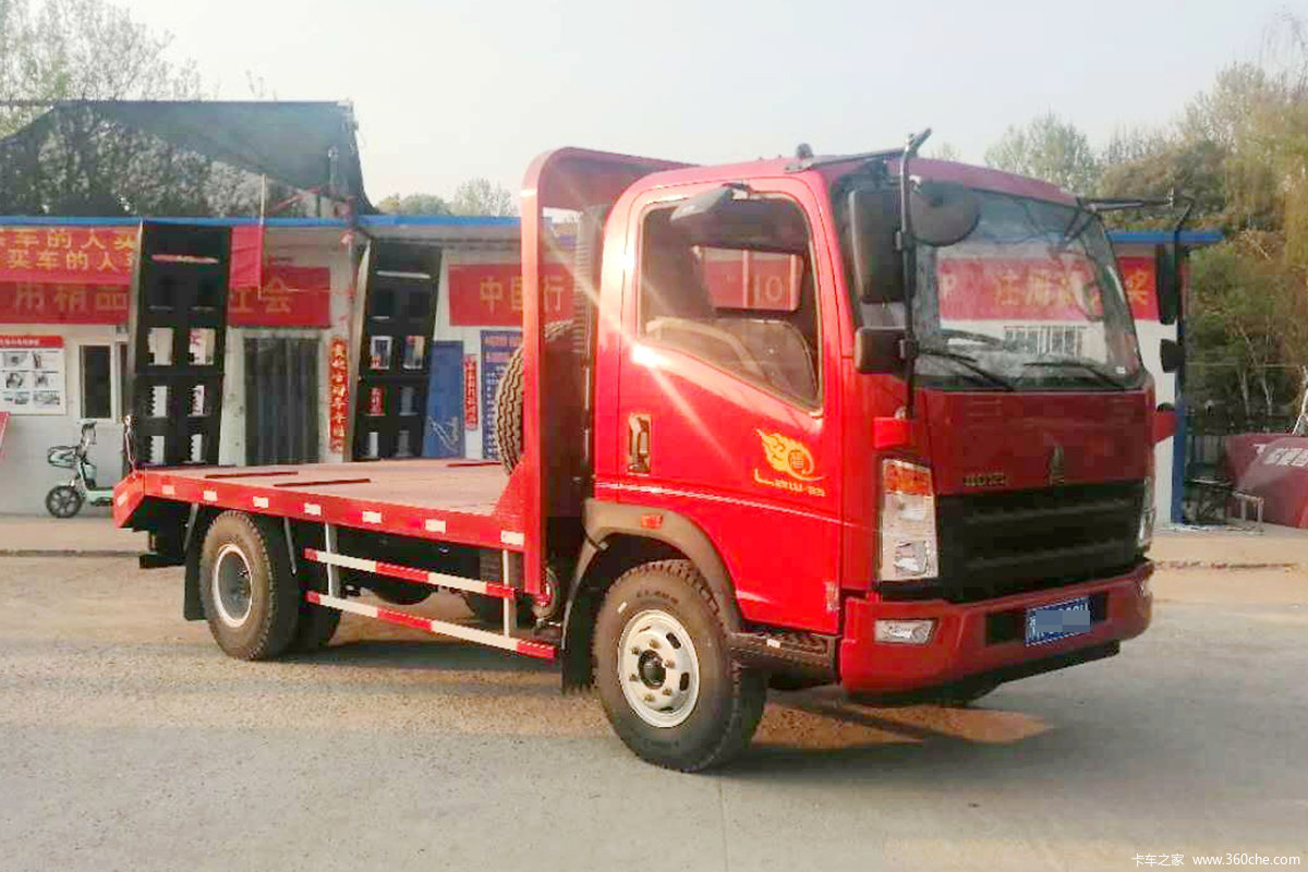 中国重汽HOWO 悍将 170马力 4X2 平板运输车