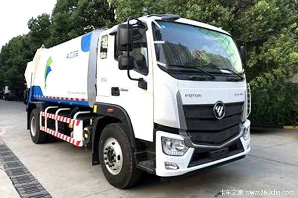 福田 欧航R系 210马力 4X2 压缩式垃圾车(三力牌)(CGJ5183ZYSE5)