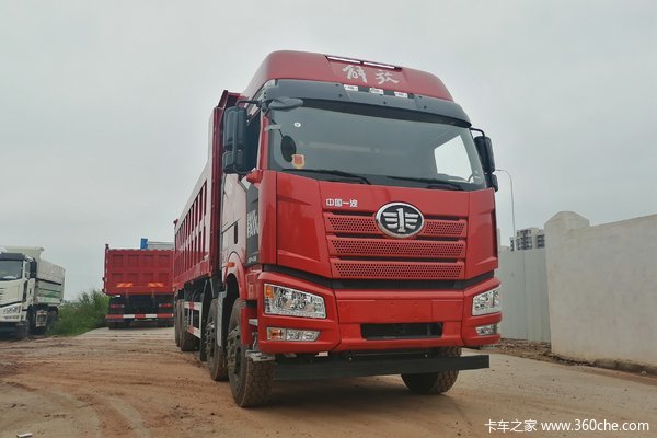 一汽解放 新J6P重卡 420马力 8X4 7.4米自卸车(国六)(速比5.286)(CA3310P66K24L4T4AE6)