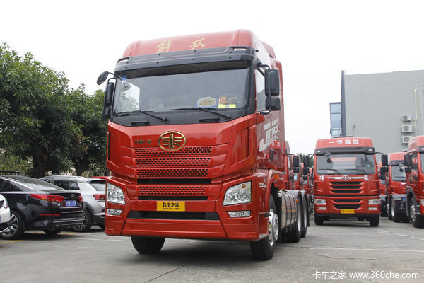 青岛解放 JH6重卡 运满满定义车 500马力 6X4牵引车(CA4250P25K2T1E5A)