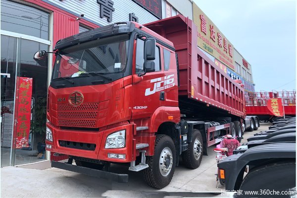 青岛解放 JH6重卡 375马力 8X4 7.4米自卸车(高顶)(CA5310ZLJP27K15L4T4E5A80)