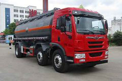 青岛解放 龙V 220马力 6X2 腐蚀性物品罐式运输车(中汽力威牌)(HLW5256GFW5CA)