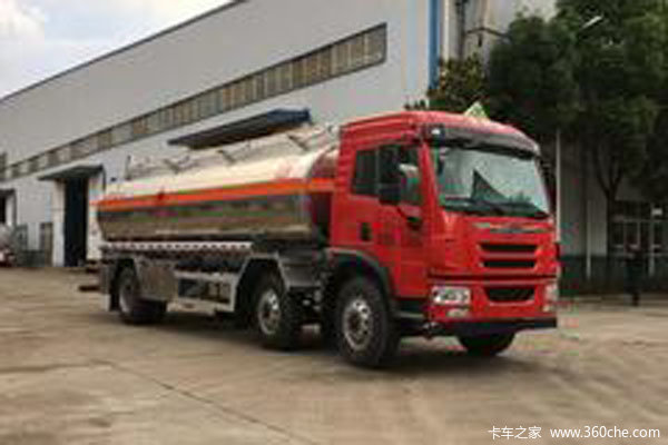 青岛解放 龙V 220马力 6X2 易燃液体罐式运输车(醒狮牌)