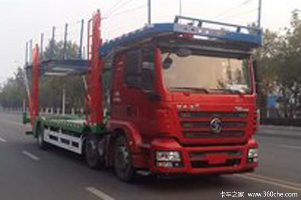 陕汽 德龙新M3000 标准版 340马力 6X2 中置轴车辆运输车(长轴距)