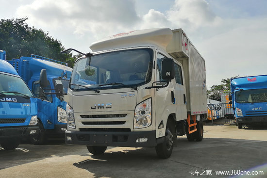 江铃凯运升级版115马力3105米双排厢式轻卡jx5040xxyxsgb2