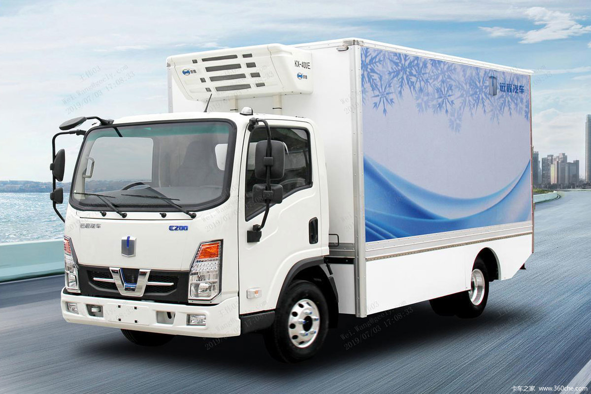 远程 E200 标配版 4.02米单排厢式纯电动冷藏车