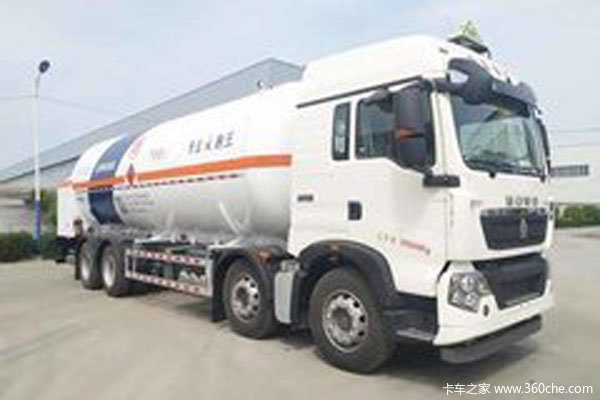 中国重汽 HOWO T5G 290马力 8X4 低温液体运输车(驹王牌)(ZJW5310GDY)