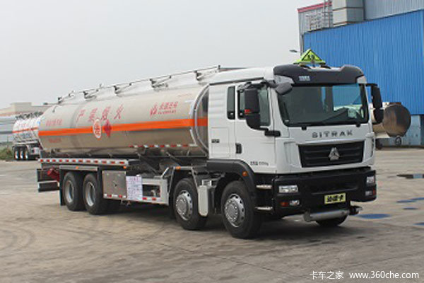 中国重汽 SITRAK C5H 340马力 8X4 铝合金运油车(永强牌)