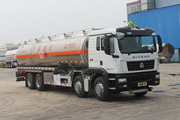 中国重汽 SITRAK C5H 340马力 8X4 铝合金运油车(永强牌)(YQ5321GYYCTZ)