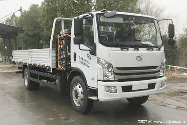 上汽跃进 EC500-47 12T级 5.57米纯电动栏板式运输车