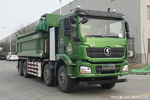 陕汽重卡 德龙M3000E 标准版 8X4 7.6米换电式纯电动自卸车(SX3317MF526SEV)281.91kWh