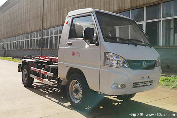 东风电动 4X2 4.29米纯电动车厢可装卸式垃圾车