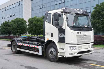 一汽解放 18T 7.2米纯电动车厢可卸式垃圾车(中联牌)218.5kWh